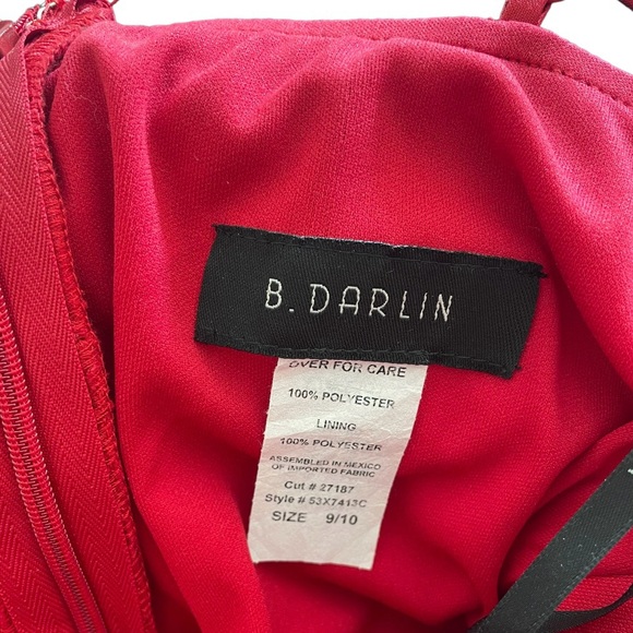 vintage ruby red prom/formal dress! size: 9/10 - Picture 4 of 4